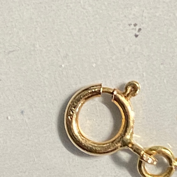 Vintage 14K Gold Cobra Chain & Rice Pearl Bracelet - Picture 6 of 7